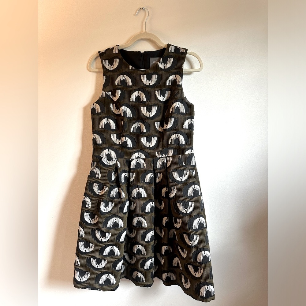 Abstract Arc Cocktail Dress